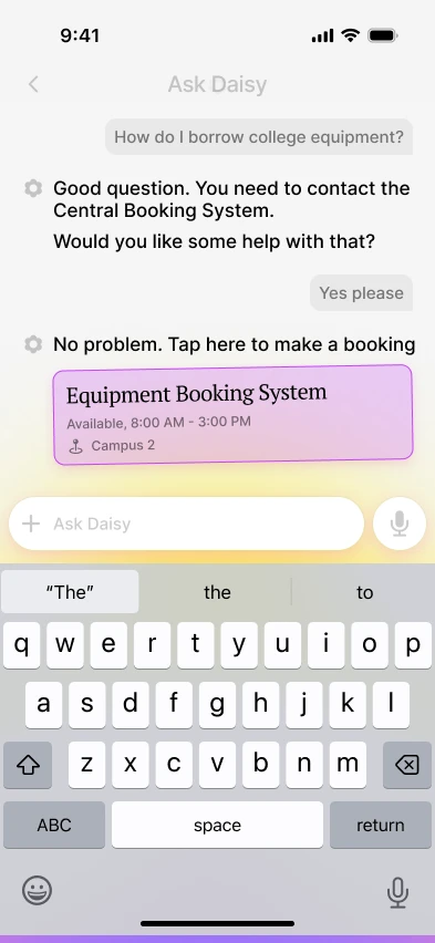 Ask Daisy - Access college info instantly